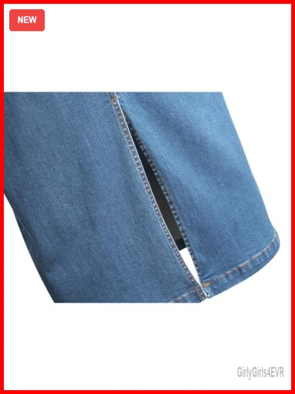 Long Denim Maxi Skirt A-Line High Waist with Pockets Stretchy